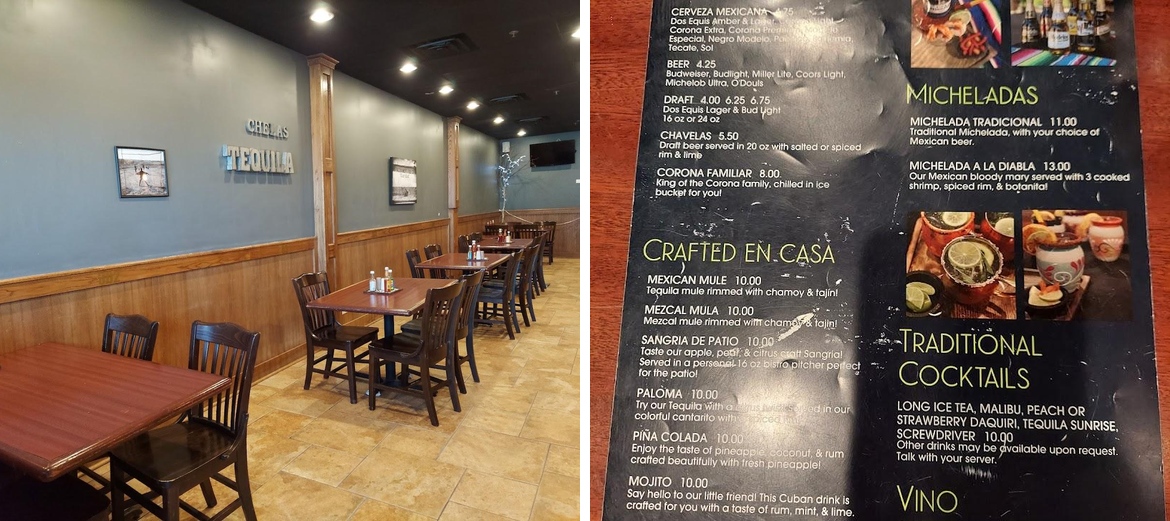 Rivers' Mexican Cantina & Grill Menu
